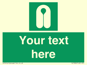 Custom sign safe condition Lifejacket